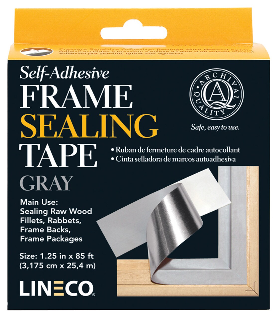Lineco/University Products Frame Sealing Tape, 1.25&#x22; x 85&#x27; Roll